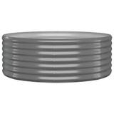 Vidaxl Planning Box 100x100x36 cm galvaniseret stålgrå