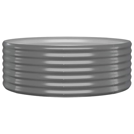 Vidaxl Planning Box 100x100x36 cm galvaniseret stålgrå