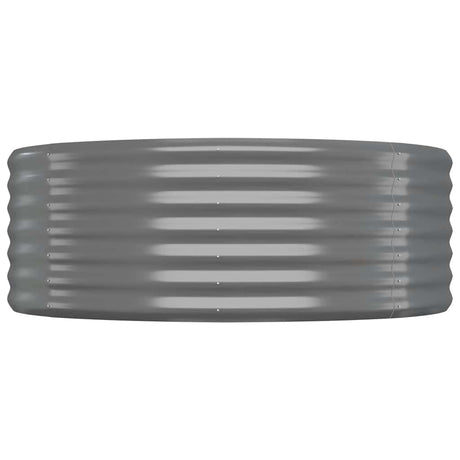 Vidaxl Planning Box 100x100x36 cm galvaniseret stålgrå