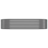 Vidaxx plantekasse 175x100x36 cm galvaniseret stålgrå