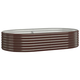 Vidaxx plantekasse 175x100x36 cm galvaniseret stål brun