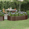 Vidaxx plantekasse 175x100x36 cm galvaniseret stål brun
