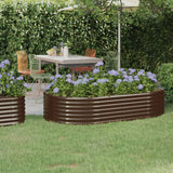 Vidaxx plantekasse 175x100x36 cm galvaniseret stål brun