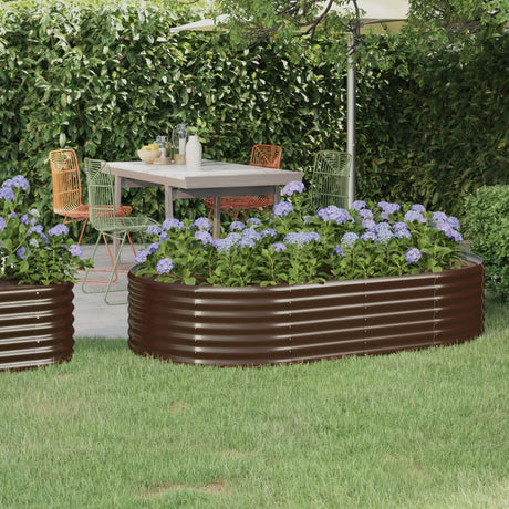 Vidaxx plantekasse 175x100x36 cm galvaniseret stål brun