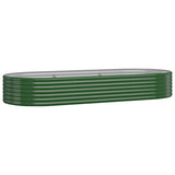 Vidaxx plantekasse 249x100x36 cm galvaniseret stålgrøn