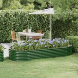 Vidaxx plantekasse 249x100x36 cm galvaniseret stålgrøn