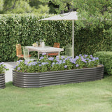 Vidaxx plantekasse 249x100x36 cm galvaniseret stålgrå