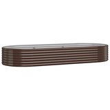 Vidaxx plantekasse 249x100x36 cm galvaniseret stål brun