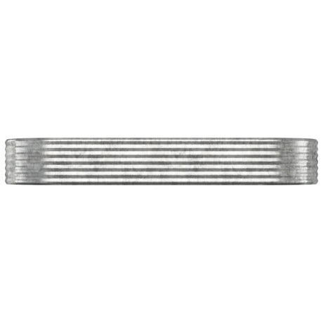 Vidaxl plantenbak 249x100x36 cm gegalvaniseerd staal zilverkleurig