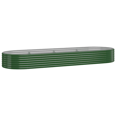 Vidaxx plantekasse 322x100x36 cm galvaniseret stålgrøn