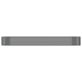 Vidaxl plantenbak 322x100x36 cm gegalvaniseerd staal grijs