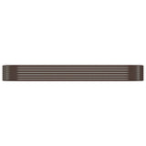 Vidaxl plantenbak 322x100x36 cm gegalvaniseerd staal bruin