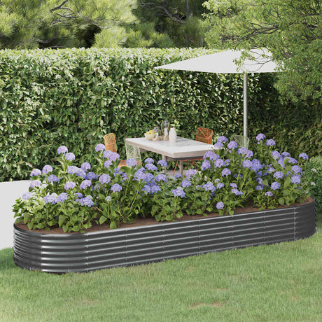 Vidaxx plantekasse 322x100x36 cm galvaniseret stål antracit
