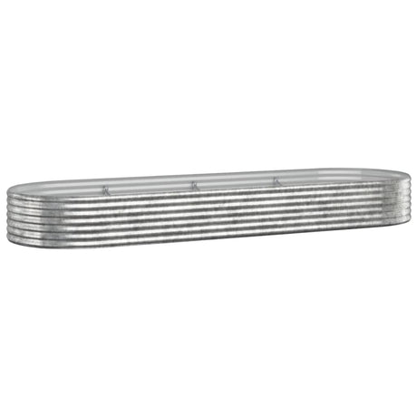 Vidaxx plantekasse 322x100x36 cm galvaniseret stål sølvfarvet