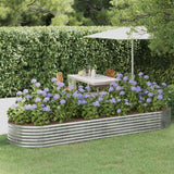 Vidaxx plantekasse 322x100x36 cm galvaniseret stål sølvfarvet