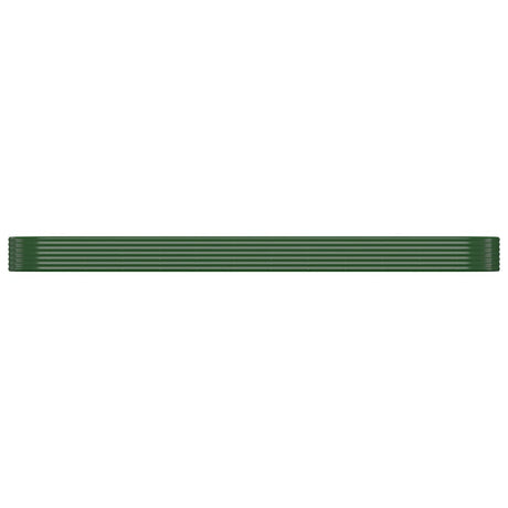 Vidaxl plantenbak 507x100x36 cm gegalvaniseerd staal groen