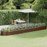 Vidaxx plantekasse 507x100x36 cm galvaniseret stål brun