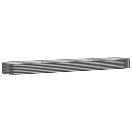 Vidaxl plantenbak 507x100x36 cm gegalvaniseerd staal antracietkleurig