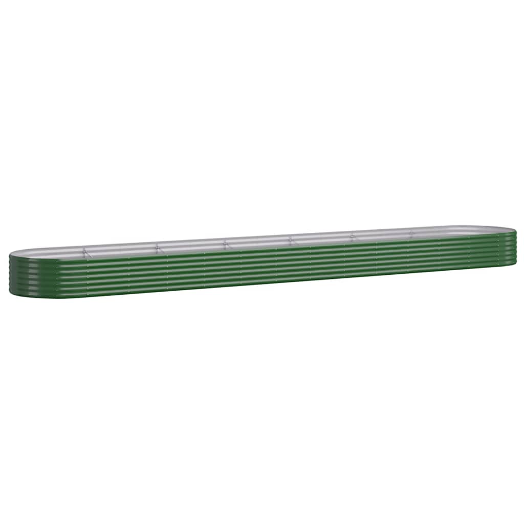 Vidaxx plantekasse 544x100x36 cm galvaniseret stålgrøn