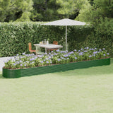 Vidaxx plantekasse 544x100x36 cm galvaniseret stålgrøn
