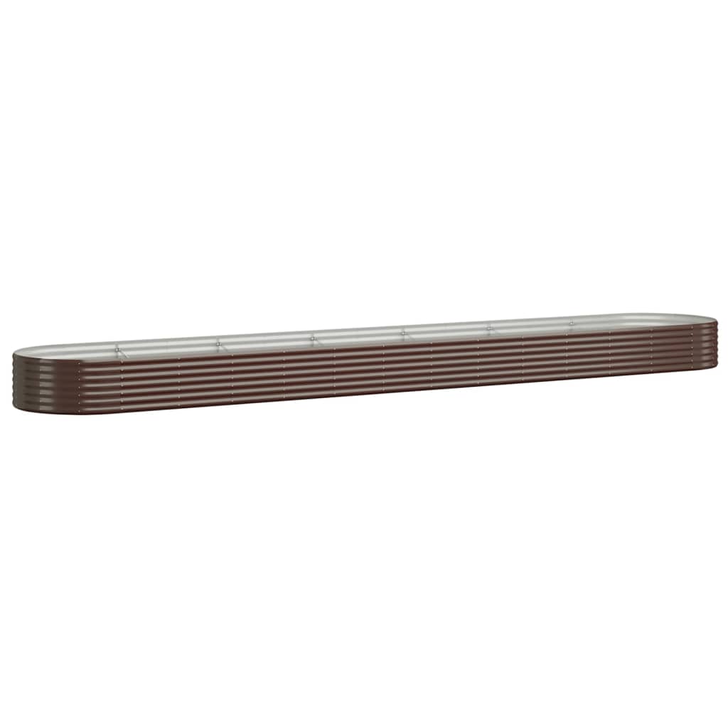Vidaxx plantekasse 544x100x36 cm galvaniseret stål brun