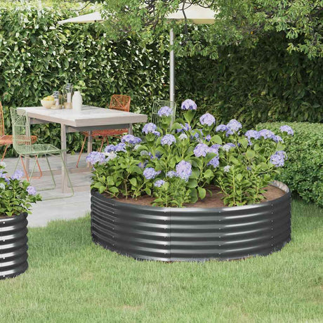 Vidaxx plantekasse 140x140x36 cm galvaniseret stål antracit
