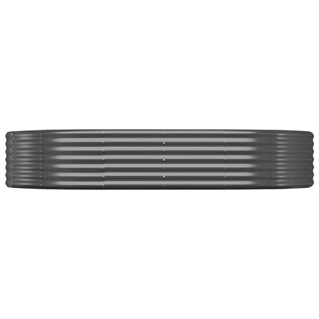 Vidaxl plantebak 214x140x36 cm galvaniseret stål antracietfarvet