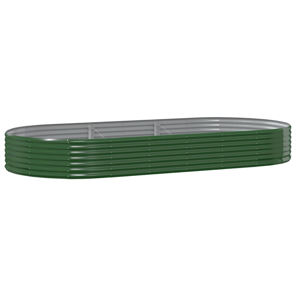 Vidaxx plantekasse 296x140x36 cm galvaniseret stålgrøn