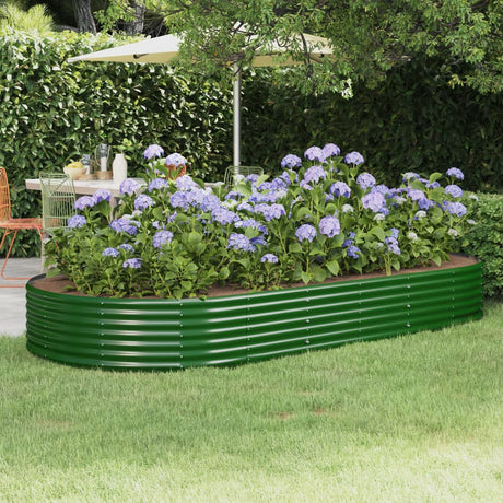 Vidaxx plantekasse 296x140x36 cm galvaniseret stålgrøn