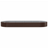 Vidaxl plantenbak 373x140x36 cm gegalvaniseerd staal bruin