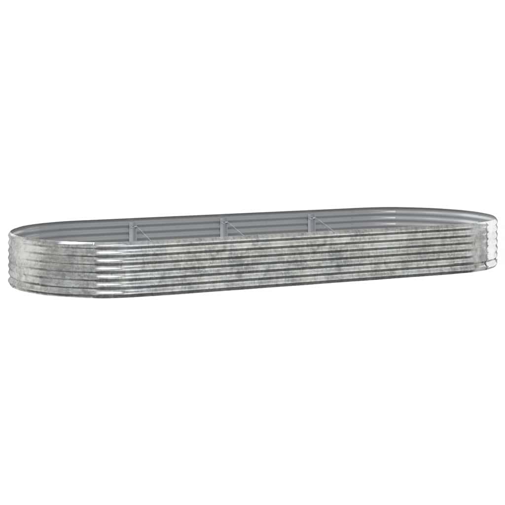 Vidaxx plantekasse 373x140x36 cm galvaniseret stål sølvfarvet