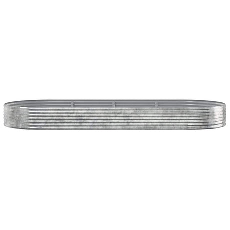 Vidaxx plantekasse 373x140x36 cm galvaniseret stål sølvfarvet