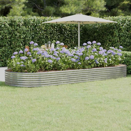 Vidaxx plantekasse 373x140x36 cm galvaniseret stål sølvfarvet