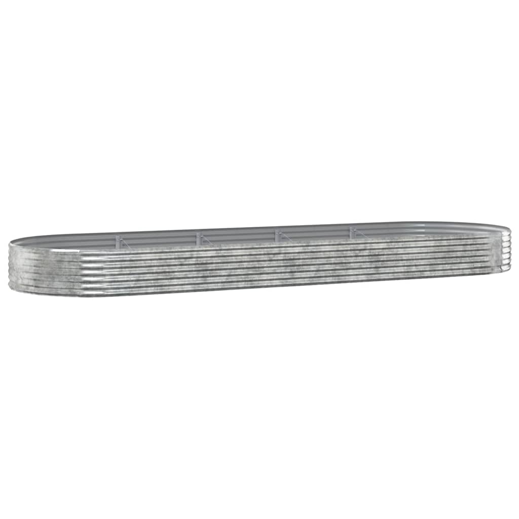 Vidaxx plantekasse 450x140x36 cm galvaniseret stål sølvfarvet