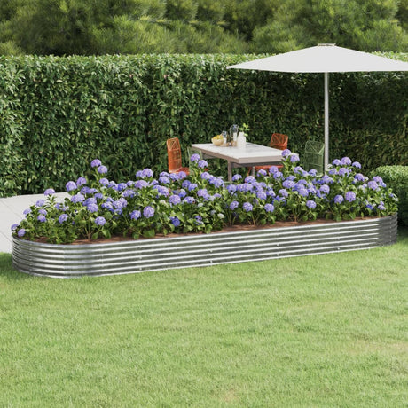 Vidaxx plantekasse 450x140x36 cm galvaniseret stål sølvfarvet
