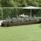 Vidaxx plantekasse 523x140x36 cm galvaniseret stål brun