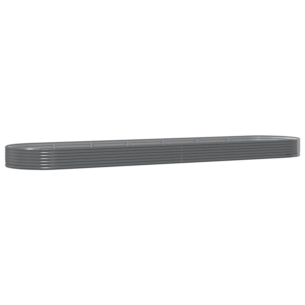 Vidaxx plantekasse 600x140x36 cm galvaniseret stålgrå