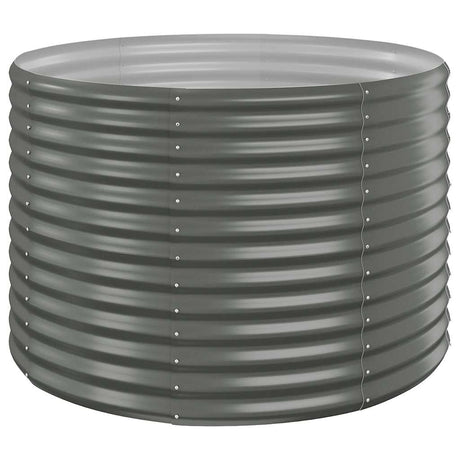 Vidaxl plantenbak 100x100x68 cm gegalvaniseerd staal grijs