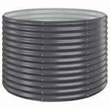 Vidaxl plantenbak 100x100x68 cm gegalvaniseerd staal antracietkleurig