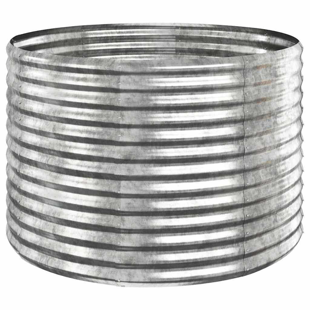 Vidaxx plantekasse 100x100x68 cm galvaniseret stål sølvfarvet