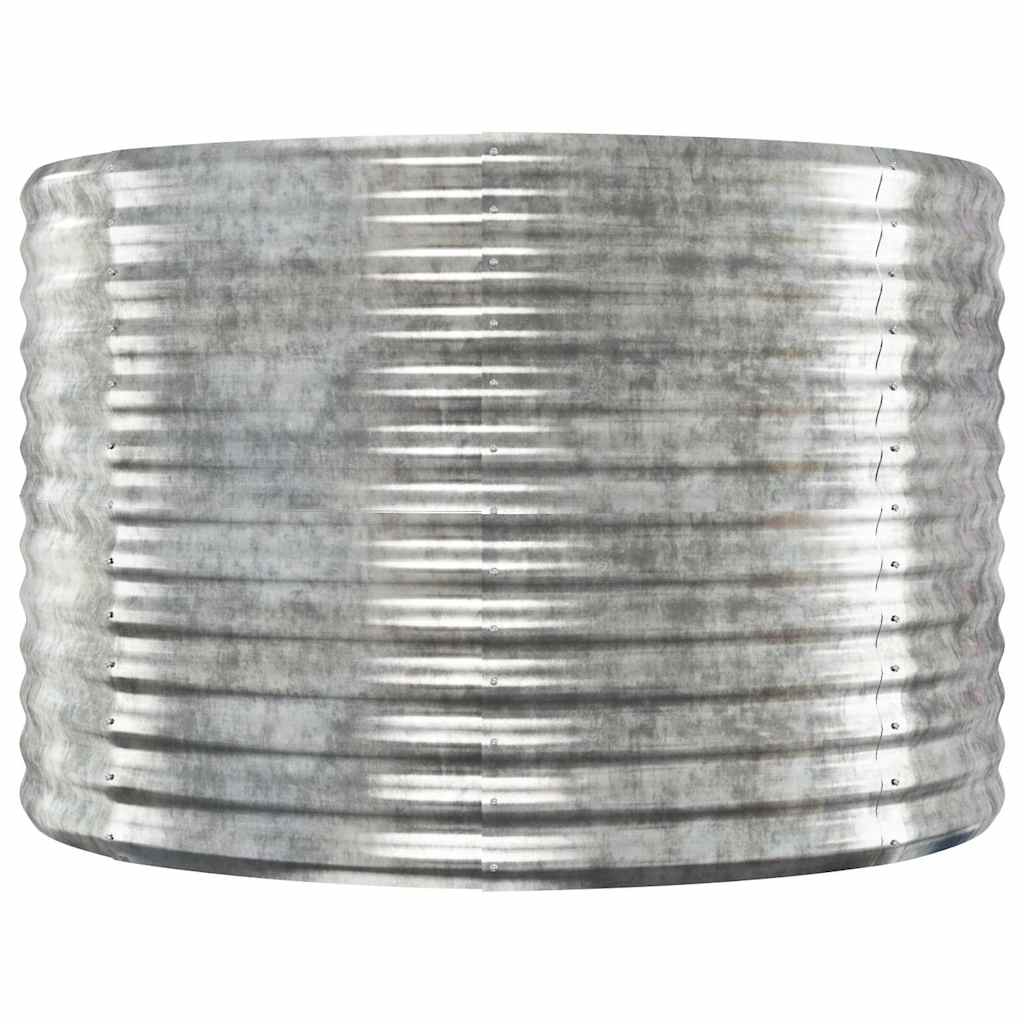 Vidaxx plantekasse 100x100x68 cm galvaniseret stål sølvfarvet