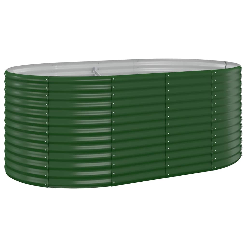 Vidaxx plantekasse 175x100x68 cm galvaniseret stålgrøn