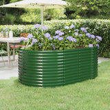 Vidaxx plantekasse 175x100x68 cm galvaniseret stålgrøn