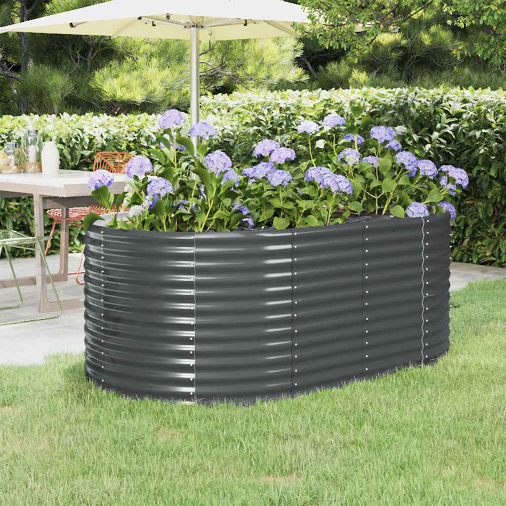 Vidaxx plantekasse 175x100x68 cm galvaniseret stål antracit