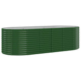 Vidaxx plantekasse 249x100x68 cm galvaniseret stålgrøn
