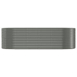 Vidaxx plantekasse 249x100x68 cm galvaniseret stålgrå