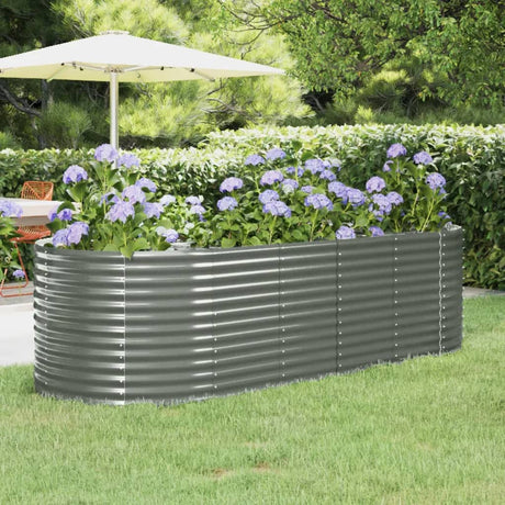 Vidaxx plantekasse 249x100x68 cm galvaniseret stålgrå