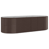 Vidaxx plantekasse 249x100x68 cm galvaniseret stål brun