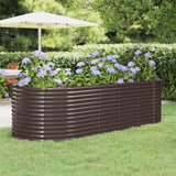 Vidaxx plantekasse 249x100x68 cm galvaniseret stål brun