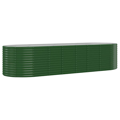 Vidaxx plantekasse 322x100x68 cm galvaniseret stålgrøn